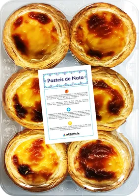Produktbild von Original Pastel de Nata - Blätterteigtörtchen 6x58gr. - Portugal
