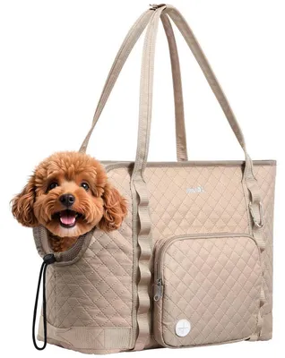 Immagine prodotto di Trasportino per cani fino a 6 kg, colore kaki, dimensioni 43x35x20 cm
