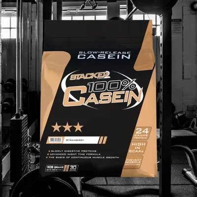 Produktbild von 100% Casein (908g) Strawberry
