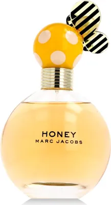 A bottle of Marc Jacobs Honey perfume.