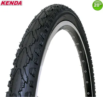 Obrázok produktu pre Ponuka – sada / 2 x Kenda K-935 20" bicyklové pneumatiky v čiernej farbe 47-406 (20 x 1,75) + 2 vhodné duše AV vrátane 3 montpák