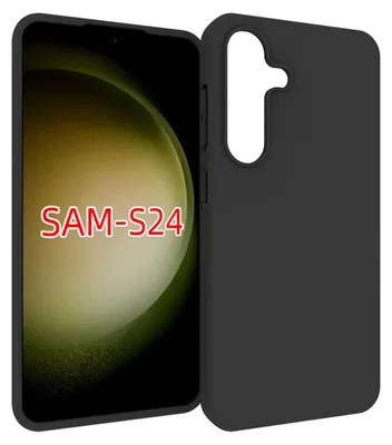 Productafbeelding van MobyDefend Hoesje - Geschikt voor Samsung Galaxy S24  -  TPU Backcover - Mat Zwart