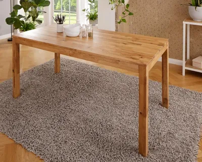 Produktbild von Esstisch "Lenox" 110x70cm Wildeiche massiv