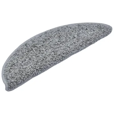 Produktbild von vidaXL Stufenmatten 15 Stk. 56x17x3 cm Grau Halbrund