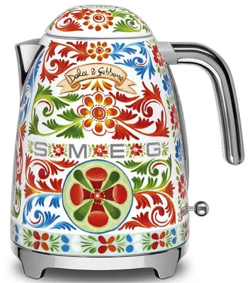 Obrázok produktu pre Smeg KLF03DGBEU, 1,7 L, 2400 W, Modrá, Biela, Nerezová oceľ, Indikátor úrovne vody, Filtrovanie