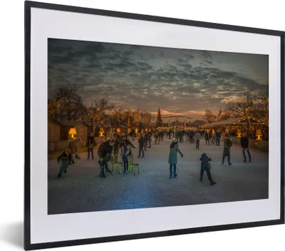 Produktbild von MuchoWow® MuchoWow® Gerahmtes Poster Weihnachten - Weihnachtsbeleuchtung 40x30 cm - Poster mit zchwarzem Bilderrahmen - Bilderrahmen - Poster im Rahmen