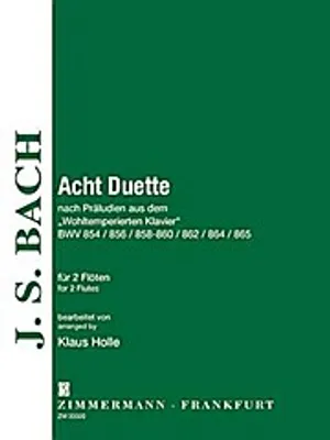 Produktbild von Bach, J: 8 Duette nach Präludien
