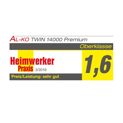 Produktbild von AL-KO Kombitauchpumpe TWIN 14000 Premium (1000 W Motorleistung, 15.000 l/h max. Fördermenge, 10 m max. Förderhöhe, 30 mm max. Korngröße)