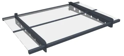 Zdjęcie produktu dla Westmann metalowy daszek Osta 120 antracyt 120x80 cm