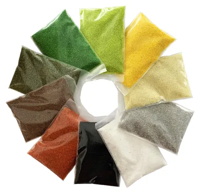 Produktbild von FARBSAND, Decosand Set 0,5mm (Mix 3) 10x100g = 1kg