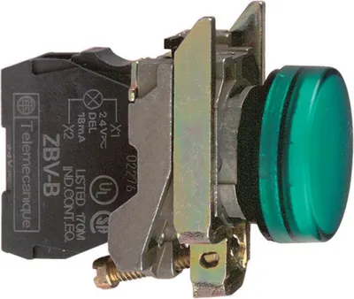 Produktbild von Schneider Electric XB4BVM3, Grün, IP66, CSA, 230-240 V, 2,2 cm