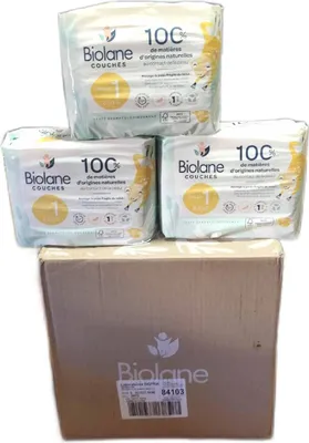 Produktbild von Biolane Windeln Baby Pflege Größe 1 2 5 kg Empfindliche Haut Ultra absorbierend 12 Stunden Schutz