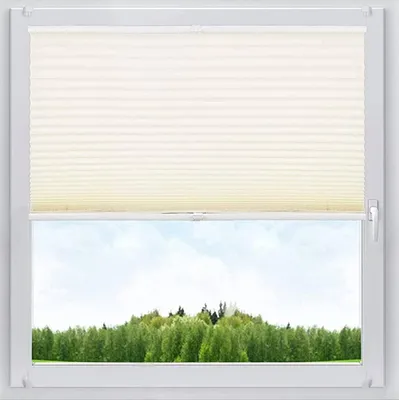 Produktbild von Plissee ohne Bohren Creme 45x130 cm | Creme | 45x130cm