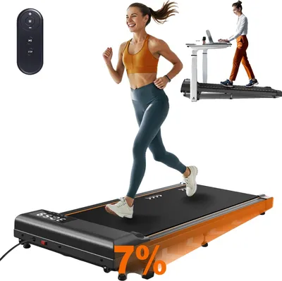 Obrázek produktu pro Běžecký pás, 2,25 HP, nosnost 100 kg, rychlost 1-6 km/h, nastavitelný sklon, 7vrstvý běžecký pás