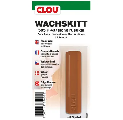 Produktbild von Clou Wachskitt Nr. 585 eiche rustikal