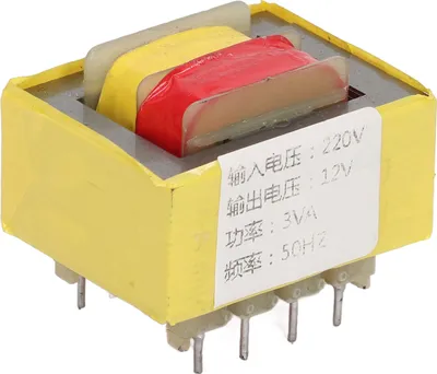 Image de transformateur d'isolement 9 broches 50HZ 3VA Entrée 220V Sortie 12V Module Transformateur d'alimentation