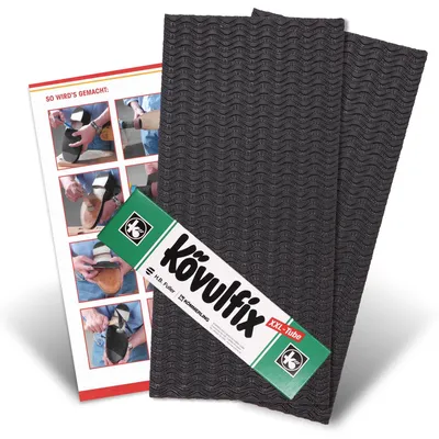 Produktbild von Schuhsohlen Reparaturset mit Gummi und Kövulfix