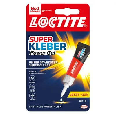 Produktbild von LOCTITE Sekundenkleber Power Gel 4 g Tube