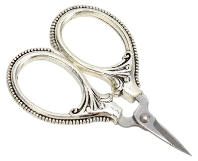 Produktbild von Stickschere, 4,3 x 6,1 cm, Mini-Schere aus Edelstahl, Näh- und Bastelschere mit Eisenbox, Vintage-Stickschere, Kleine Nähschere für Bastelarbeiten