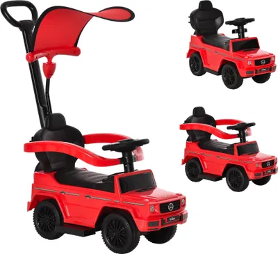 Image de Voiture à siège pour enfants - Aspect SUV - Design sous licence - Quatre roues - Plastique - 85,5 x 40,5 x 95 cm