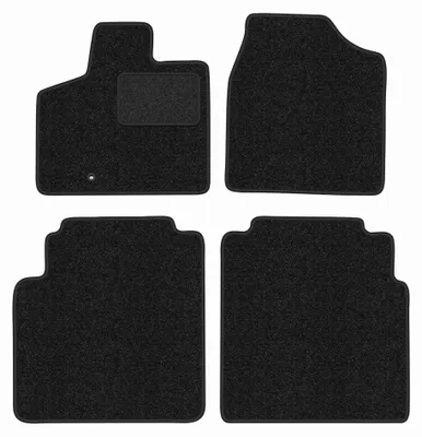 Obrázek produktu pro Velurové autokoberce pro: Chrysler Town&Country IV 2008-2016 (minivan) – sada 4 ks, antracitové, na míru – Wielganizator ANTHRA