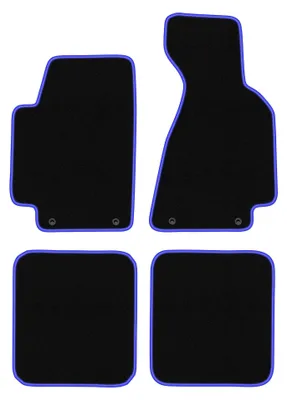 Immagine prodotto di Tappetini in moquette per Audi 80 B5 1994-2000 (cabrio) – set 4 pezzi, nero/blu, su misura – Wielganizator CARLUX