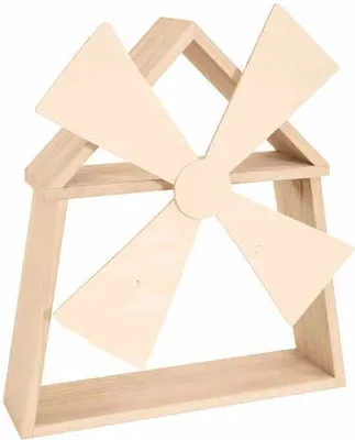 Produktbild von Holzregal Moulin - 37,5 x 10 x 41,5 cm