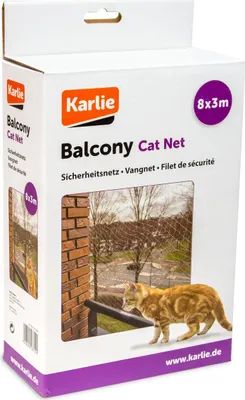 Obrázok produktu pre Sieť na ochranu mačiek Karlie Transparent, veľkosť: 8 x 3 m