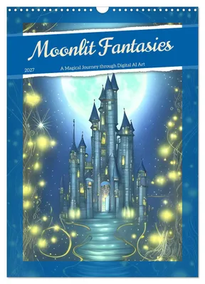 Produktbild von Mondbeschienene Fantasien (Wandkalender 2027, DIN A3, Hochformat), CALVENDO 12-Monats-Wandkalender