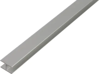 Obrázek produktu pro Alberts H-profil | samosvorný | hliník, stříbrně eloxovaný | 1000 x 12,9 x 22 mm