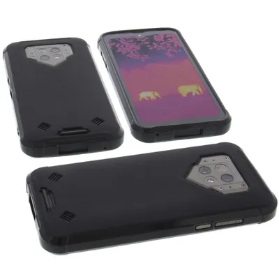Produktbild von foto-kontor Hülle kompatibel mit Blackview BV9800 PRO Tasche Gummi TPU Schutz Handytasche schwarz