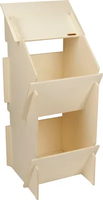 Immagine prodotto di Kerbl Hühner Legenest aus Holz für 10 Hühner Stecksystem, aus Pappelholz