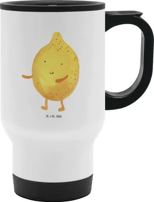 Produktbild von Mr. & Mrs. Panda thermosbecher Beste Freunde Zitrone - Weiß - Geschenk, Tiere, auto becher, Mehrwegbecher, Thermobecher, Kaffeebecher To Go, Fehlende Keywords