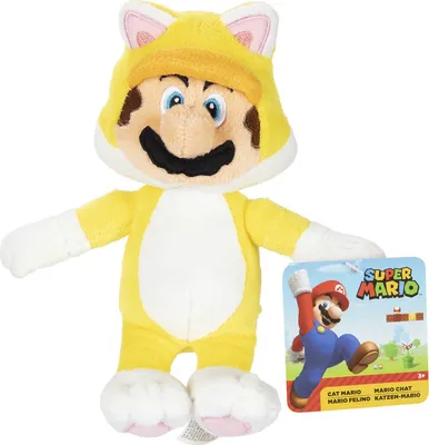 Produktbild von Nintendo Super Mario Plsch Cat Mario, ca. 18 cm