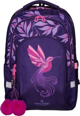 Image de Walker sac d'école sac à dos pour ordinateur portable Fame Ace Backpack 28L Purple Paradise pourpre