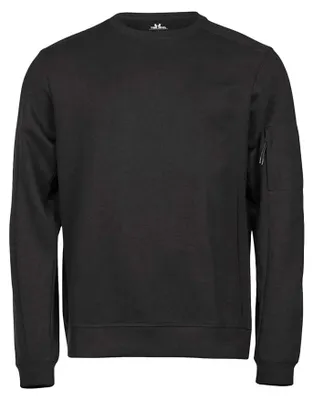 Produktbild von Tee Jays - "Athletic" Sweatshirt Rundhalsausschnitt für Herren/Damen Uni LT1384 (XL) (Schwarz)