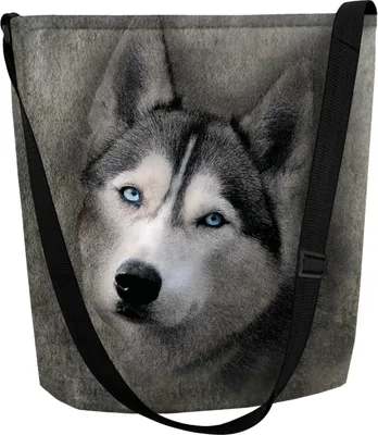 Produktbild von ARCO DESIGN Filztasche Handtasche Funky Husky 32 x 32-25 cm