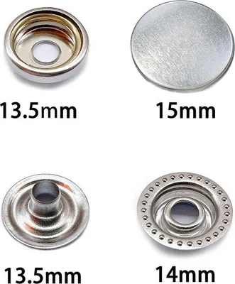 Produktbild von Famanu Druckknopfset mit Zange - Schwarz, 15 mm Durchmesser
