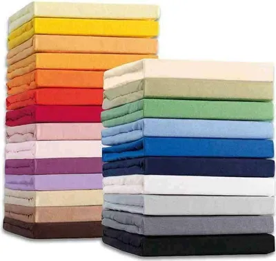 Produktbild von Schlafgut Plüsch Spannbettlaken Soft 100% Baumwolle Spannbetttuch Rundumgummi Kuschelig weich 140x200 cm Ecru