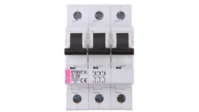 Image de Disjoncteur 3P C 20A 10kA AC ETIMAT10 002135717