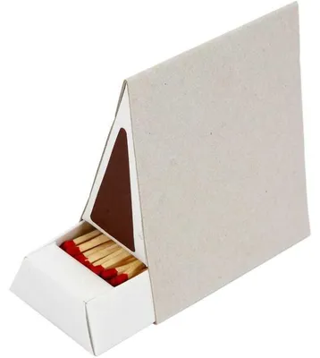 Produktbild von Creativ Company Streichholzschachtel dreieckig Bastelkarton Multicolor