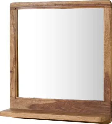 Image de MASSIVMOEBEL24 | Miroir 60x15x65 en bois de Sheesham naturel sablé MALMÖ 2 #280
