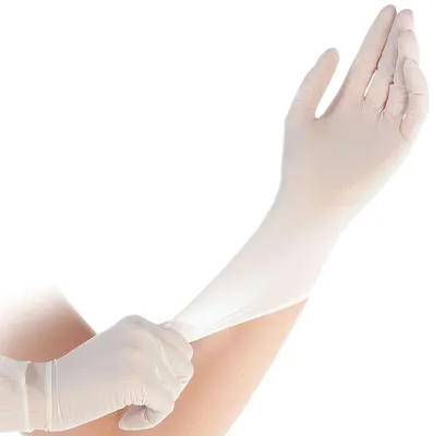 Immagine prodotto di Hygostar 27029 Nitrilhandschuhe Safe Light weiß Gr. 11/XXL puderfrei