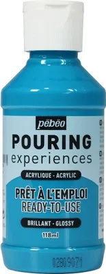 Produktbild von Glänzende Acrylfarbe für Pouring - Türkis - 118 ml
