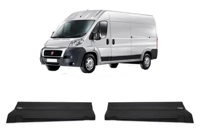 Image de Protections latérales noires résistantes pour Fiat Ducato à partir de 2014-