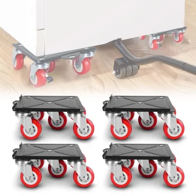 Produktbild von Transportrolle 3000 kg - Robuste Möbelrolle - Stabile Stahlbasis - Gummibuffer