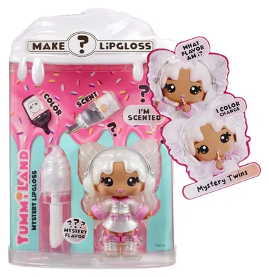 Zdjęcie produktu dla MGA Entertainment Yummiland Lip Gloss Doll Series 2- Mystery Chase 2 (Neopolitan/Avery Ice Cream), Mini lalka, Damski, 4 lat(a), 100 mm, Wielobarwny