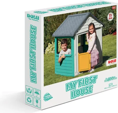 Produktbild von Dolu 2612 Speelhuis Mijn Eerste Speelhuis Wit/Blauw/Geel