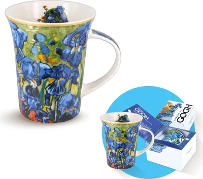 Immagine prodotto di Carmani - Tazza "Iris" di Van Gogh - Tazze e bicchieri - Idee regalo - Decorazioni vintage - Bianco