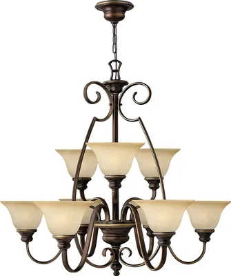 Produktbild von Elstead Cello Kronleuchter E27 9-fach Antike Bronze